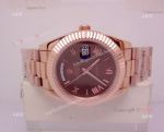 AAA Replica Rolex Day-Date Chocolate Face Watch New 40mm Case